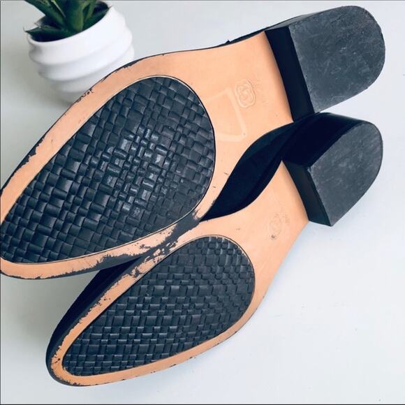 Elliot Lucca 'Rosaria' Women's 10 Boho Black Leather Bootie Ankle Boot - Picture 6 of 8